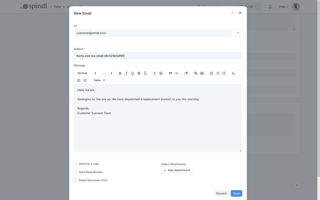 Unified, Tracked Emails
